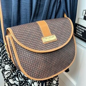 Vintage Ted Lapidus Leather Cross Bag